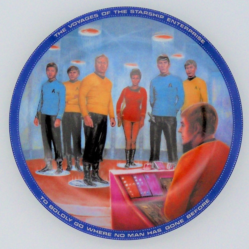 Vintage Star Trek TOS "Beam Us Down Scotty" Plate